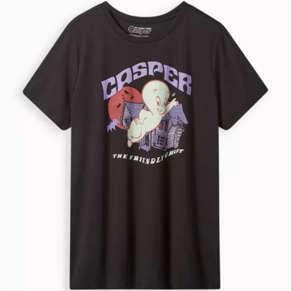 NWT torrid Casper Ghost Classic Fit Cotton Crew Neck Graphic Tee T-Shirt Top Boo